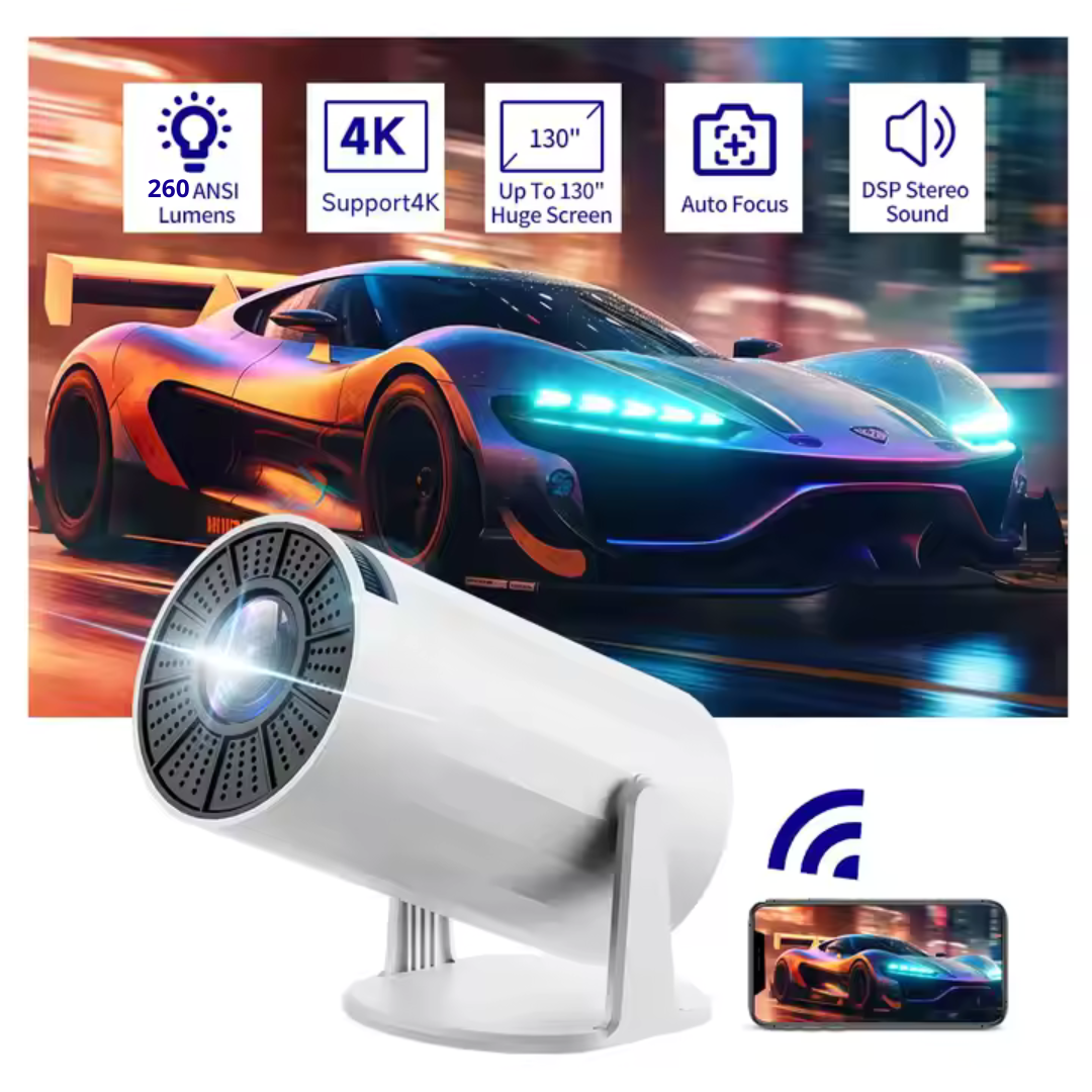 Proyector Pro HD con WiFi y Bluetooth